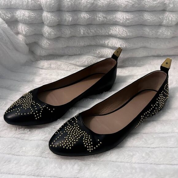 Chloe Suzanna Studded Ballerina Flats - Picture 2 of 12